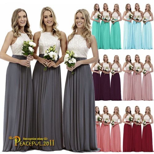 New long chiffon lace evening - lace,
