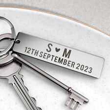 Anniversary Keyring Gift For Him Her Boyfriend Girlfriend Anniversary Date Chain