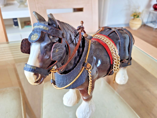 Vintage porcelain shire - shire, horse