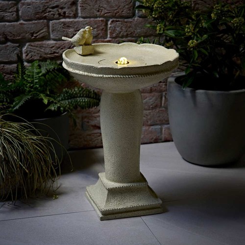 Solar powered water fountain - powered,
