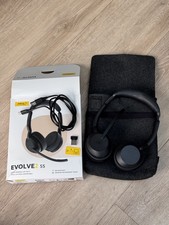 Jabra Bluetooth Headset Evolve2 55 Wireless Headset with USB C / Dongle / Bag