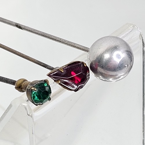 Antique hat pins set 3 - hat, of