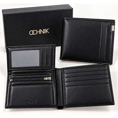 Ochnik black genuine - genuine, leather