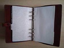 Collectable 1980s  Leather bound Filofax  absolutely unused & all complete