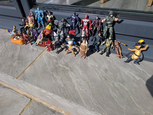 Assorted toy figures job - 70+,