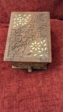 Hand Carved Cigarette Dispenser Box