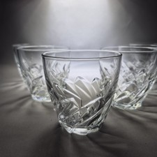 6x Crystal Old Fashioned