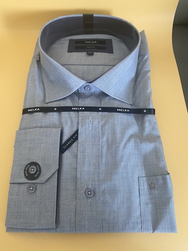 Mens melka non iron grey - non, dress