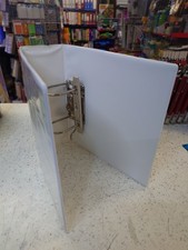 A5 Presentation Lever arch file White 75mm with Front and Spine Pocket