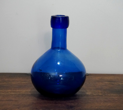 Antique handblown cobalt - handblown, blue
