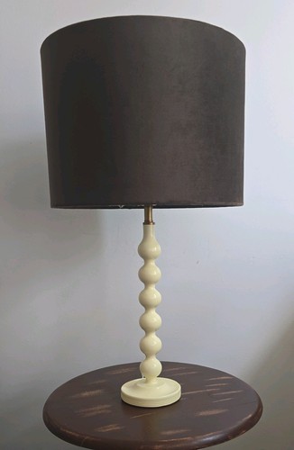 Brown velvet lampshade - lampshade,
