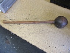 ANTIQUE ZULU KNOBKERRIE THROWING CLUB, HARD WOOD 58CM 1KG