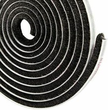 5M black Self Adhesive Draught Excluder Brush Window Pile Seal Door WeatherStrip
