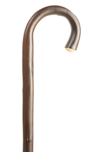 Chestnut crook handled stick - crook,
