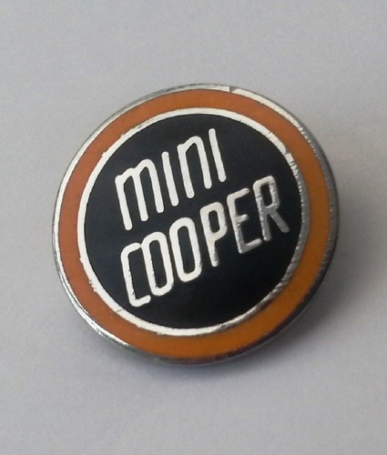 Mini cooper enamel lapel - lapel, pin