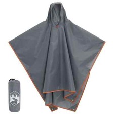 Rain Poncho with Hood 2-in-1