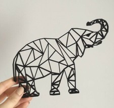 Geometric elephant wall art - geometric,