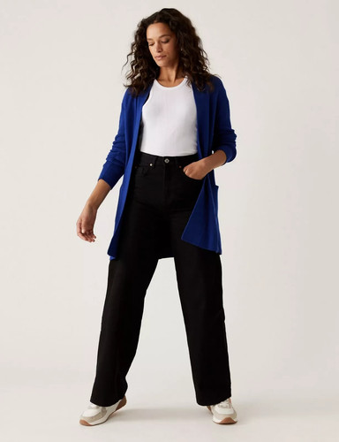 Ladies open front royal - m&s,