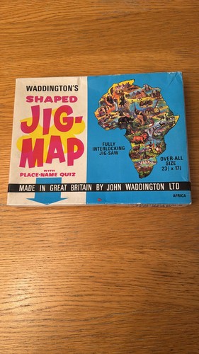 Vintage waddington jig map - vintage, waddington's