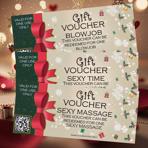 Christmas sexy gift voucher - voucher,