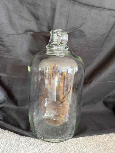 Vintage clear glass gallon - vintage,