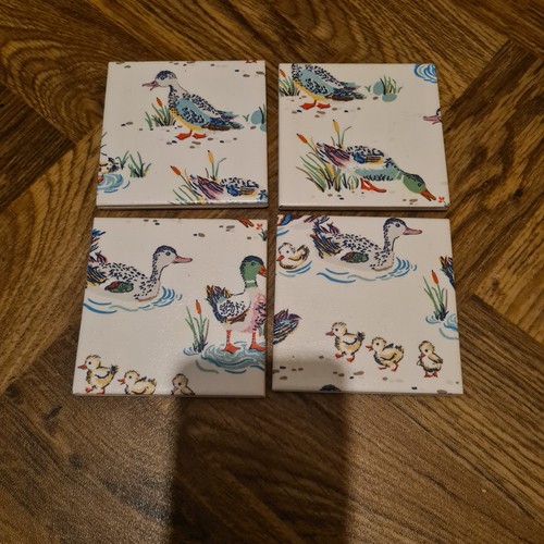 Ceramic tile coasters set 4 - tile, of