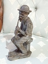 Vintage Slate Carved Old Man