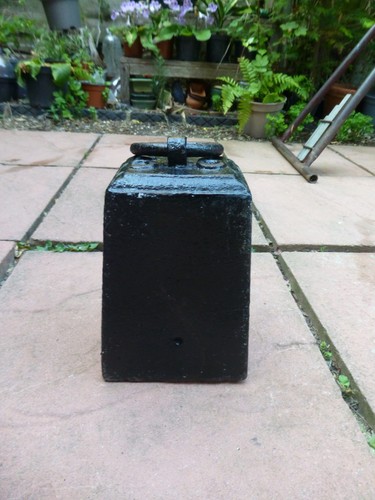 Antique 56lb cast iron weight - antique,