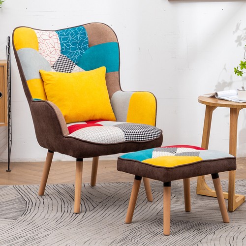 Upholstered patchwork fabric - upholstered,