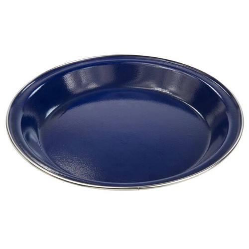 Blue enamel plate 25 - plate, 10"