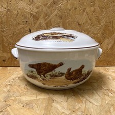 Vintage Royal Worcester Old English Game Large Casserole Serving Dish 23 Size 7