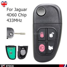 For Jaguar X-Type 2002 2004 2005 2006 2007 2008 2009 4 Button Remote Key Fob 433