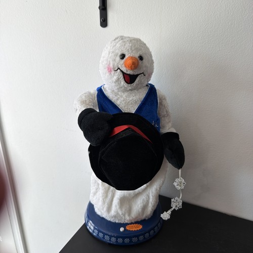 Gemmy snowman spinning singing - snowman,