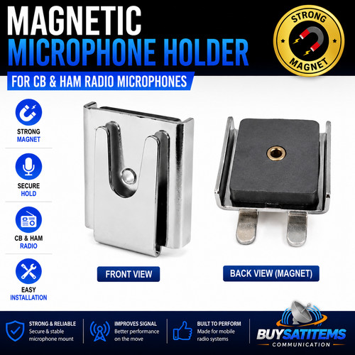 Magnetic radio microphone - cb,