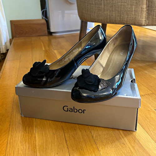 Gabor black patent leather - gabor,