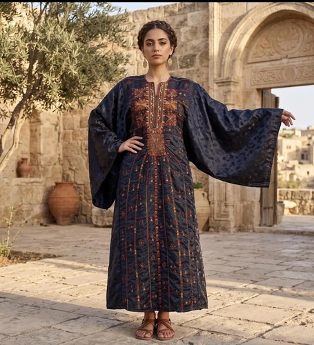Hand embroidered siwa - , dress