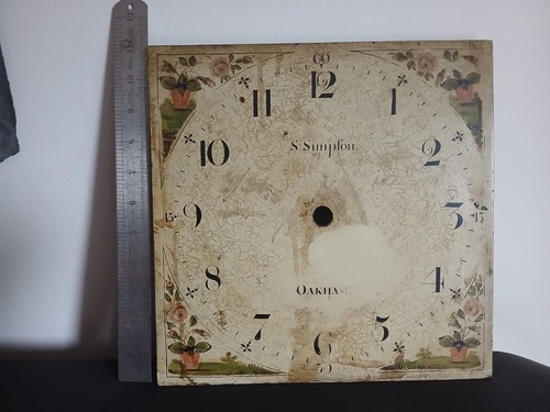Longcase clock dial - clock,