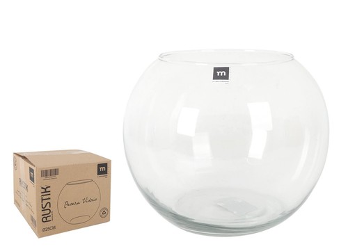 25cm glass fish - fish, flower