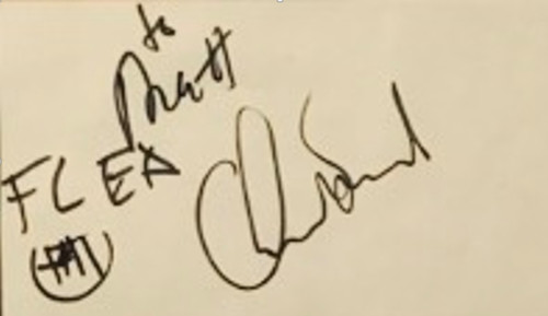 Chad smith flea signed - signed, card