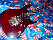 SUPERB IBANEZ RG320 FA TRANSLUCENT BURGUNDY RED ASH GUITAR , FULLY SET UP !