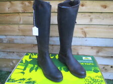Derby Wide Uk 7 Eur 40 Brown Long Leather Boots -Derby Slim-Fit Riding Boots