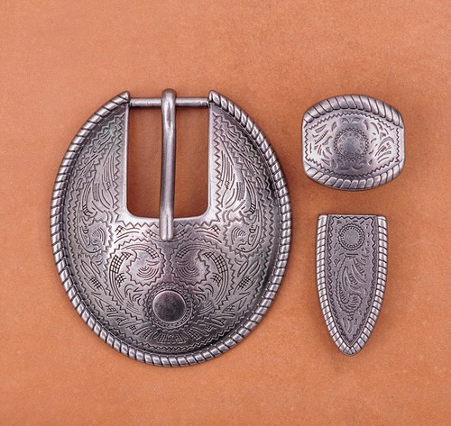 Big silver flower engraved - flower,