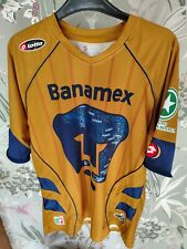 UNAM Pumas football Shirt jersey size large Mexico rare Liga MX gold vintage