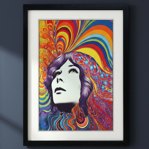 Retro 1960s kaleidoscope - 1960s,