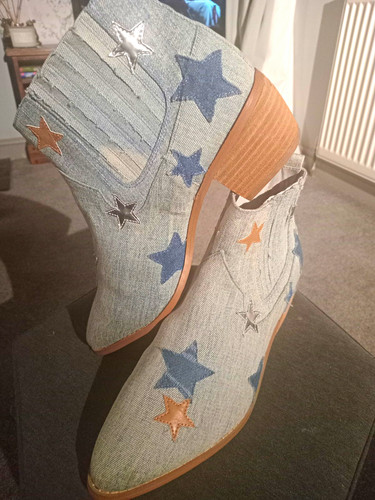 River island denim star - denim, print