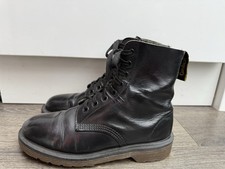 Vintage Docs Dr Martens 8/16 hole black leather ankle boots U.K. 5/5.5