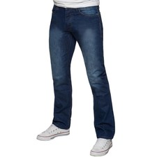 Kruze Mens Jeans Straight Leg