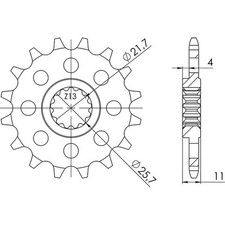 PITCH SPROCKET 520 - Z 16
