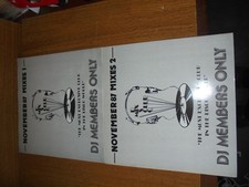 NOVEMBER 1987 MIXES 1 & 2 DISCO MIX CLUB DMC DJ MEMBERS ONLY UK VINYL