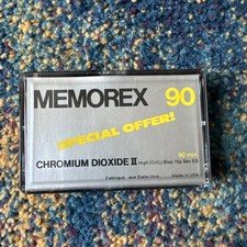 Memorex 90  Blank Audio Tape Chrome  Chromium Dioxide II Used Once 